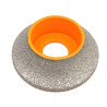 Freza diamantata pentru profilare granit, marmura, gresie Profil Semirotund Half Bullnose, R-20mm, ∅75x22,23mm