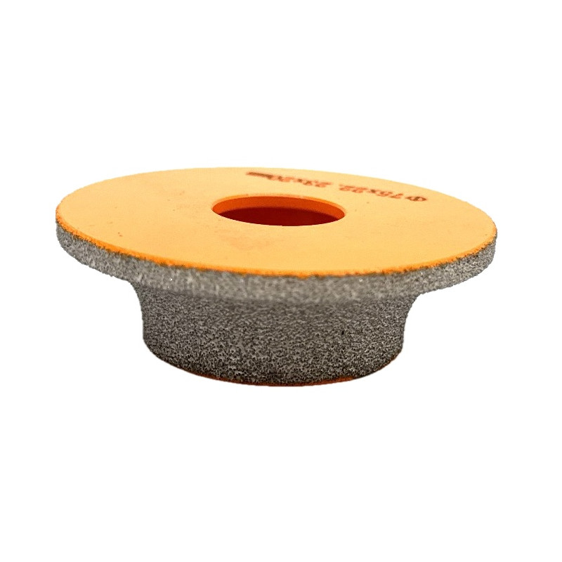 Freza diamantata pentru profilare granit, marmura, gresie Profil Semirotund Half Bullnose, R-20mm, ∅75x22,23mm