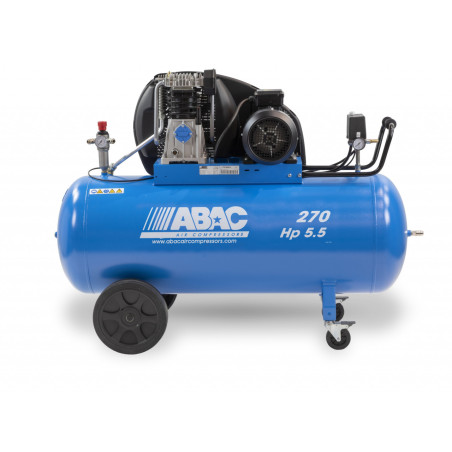 Compresor de aer cu piston gama EXtensive - 4.1 kW, 595 L/min, 11 bari - Rezervor 270 Litri - ABAC-EXT-A49B-270-CT5,5