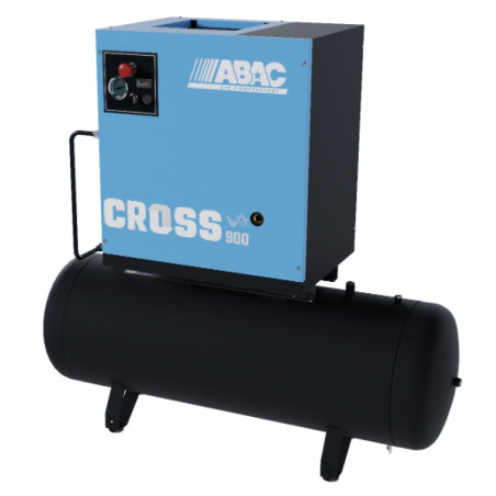 Compresor de aer profesional cu surub - 7.5 kW, 900 L/min, 10 bari - Rezervor 200 Litri - ABAC-CROSS-900-10-400/50-200L/VSD