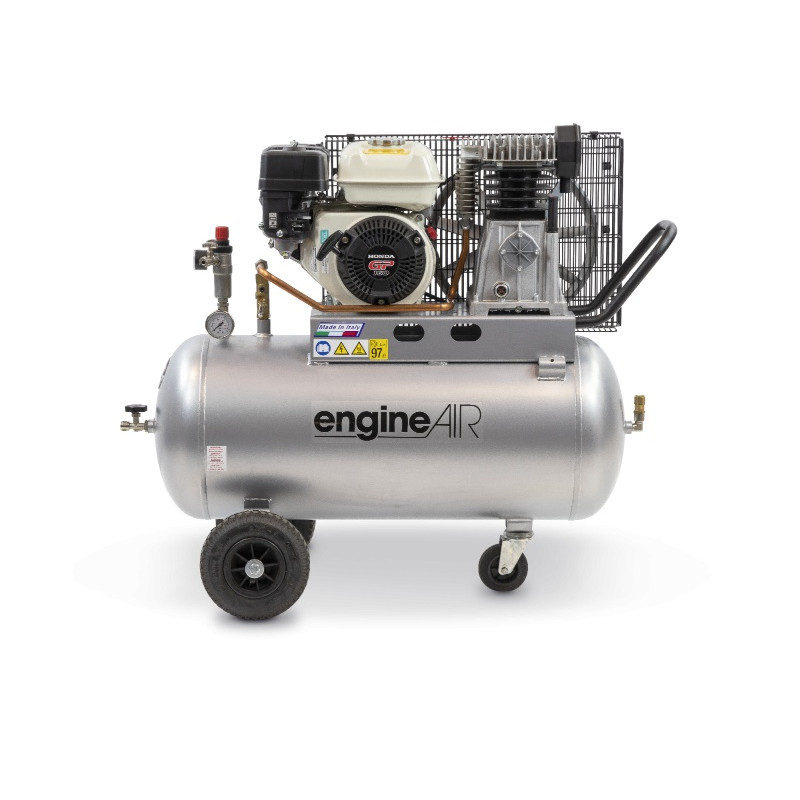 Compresor de aer cu piston, motor Honda - 3.5 kW, 320 L/min, 10 bari - Rezervor 100 Litri - ABAC-engineAIR-4/100-10-Petrol