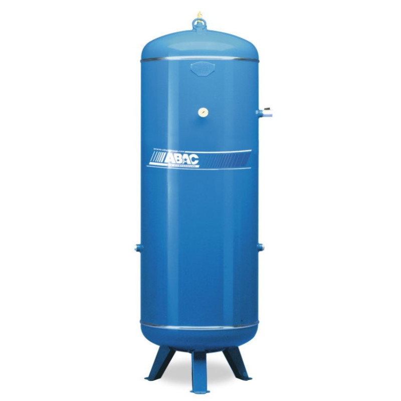 Rezervor vertical vopsit - 900 litri, max. 11 bari - ABAC-TANK-VERT.900-11B-CE-5015+KIT