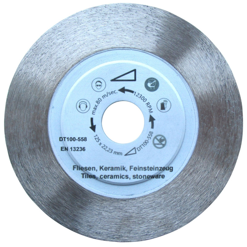 Disc DiamantatExpert pt. Gresie dura, Portelan dur, Granit - 125x22.2 (mm) Super Premium