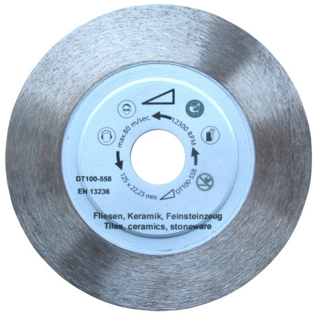 Disc DiamantatExpert pt. Gresie dura, Portelan dur, Granit - 125x22.2 (mm) Super Premium