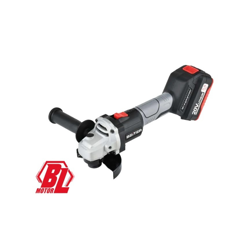 Polizor unghiular cu acumulatori - disc 100mm, 20V 5.0Ah - Beiter BA618-20V