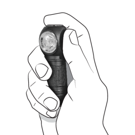 YT-08597 YATO Lanterna frontala 2 in 1, 350 lm