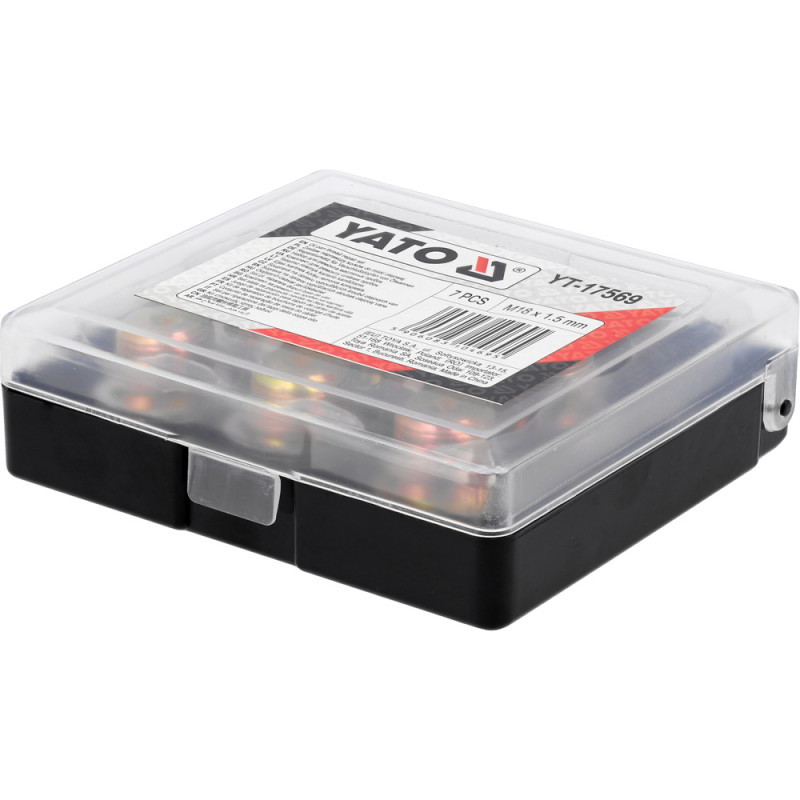 YATO Set reparat busoane baie de ulei M18 x 1.5 mm, 7 piese