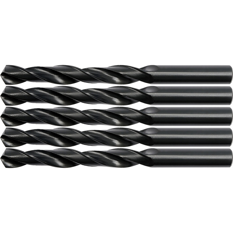 YT-4452 YATO Set 5 burghie pentru metal HSS, diametru 9.5 mm