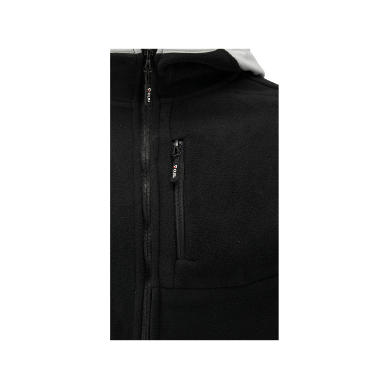 YT-79175 YATO Jacheta fleece cu gluga Sarna neagra, marimea XXXL