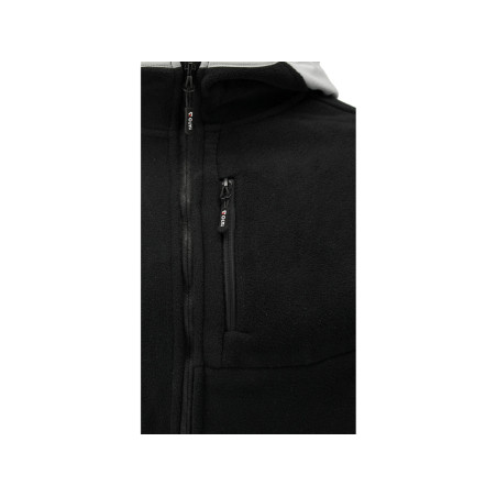 YT-79175 YATO Jacheta fleece cu gluga Sarna neagra, marimea XXXL