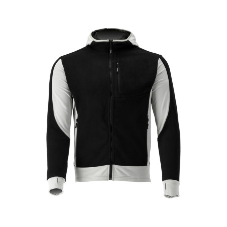 YT-79175 YATO Jacheta fleece cu gluga Sarna neagra, marimea XXXL