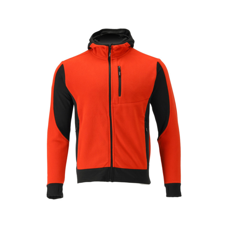 YT-79187 YATO Jacheta fleece cu gluga Sarna rosie, marimea XXXL