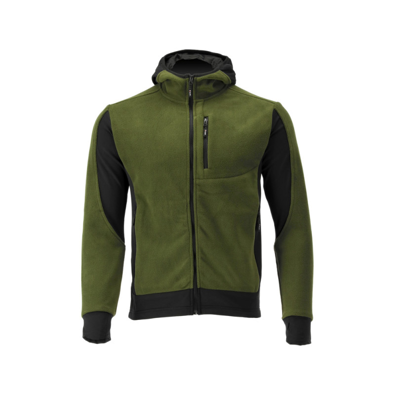 YT-79193 YATO Jacheta fleece cu gluga Sarna verde, marimea XXXL