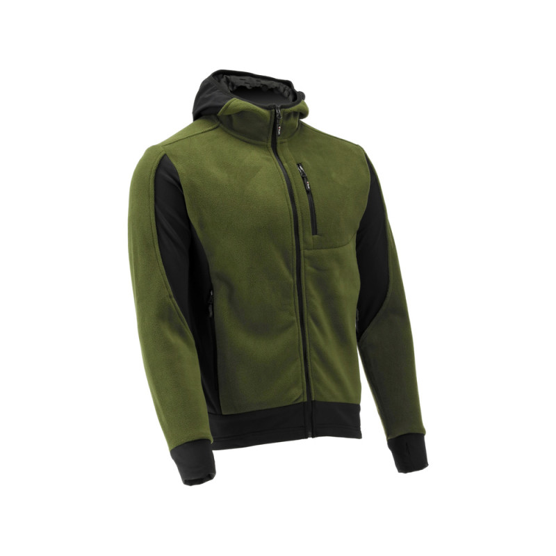 YT-79193 YATO Jacheta fleece cu gluga Sarna verde, marimea XXXL