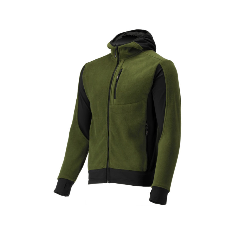 YT-79193 YATO Jacheta fleece cu gluga Sarna verde, marimea XXXL