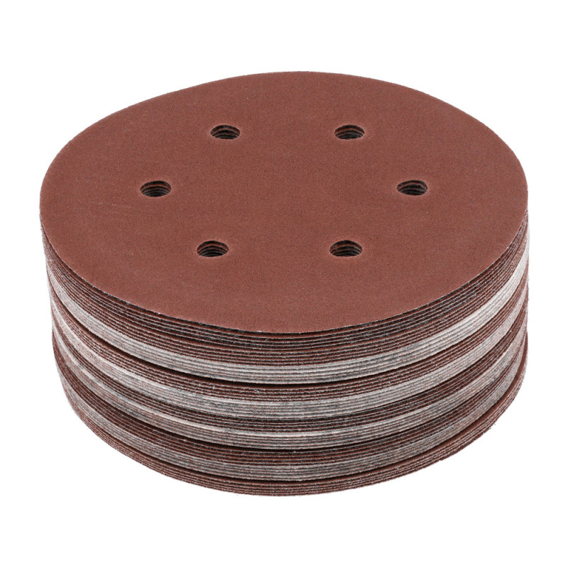 YT-834586 YATO Set 50 discuri abrazive Velcro, 150mm, 6 gauri, P150