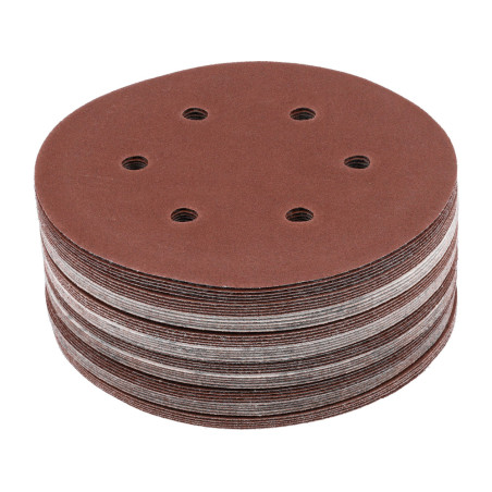 YT-834586 YATO Set 50 discuri abrazive Velcro, 150mm, 6 gauri, P150
