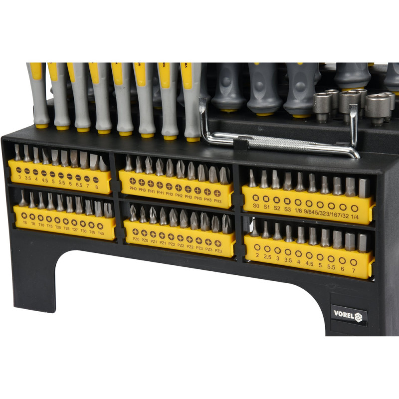 60750 VOREL Set de surubelnite, 100 piese