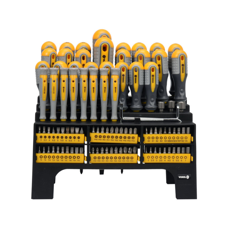 60750 VOREL Set de surubelnite, 100 piese
