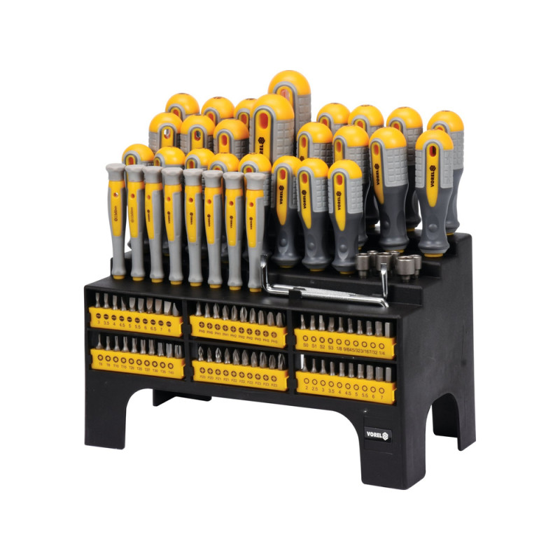 60750 VOREL Set de surubelnite, 100 piese