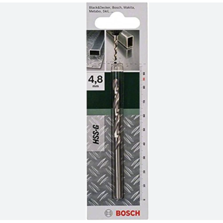 2609255044 BOSCH Burghiu pentru metal tip HSS-G, DIN 338, diametru 4.8 mm