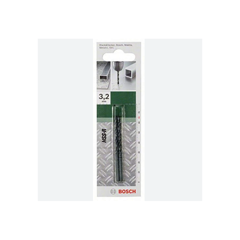 2609255005 BOSCH Burghiu pentru metal tip HSS-R, DIN 338, diametru 3.2 mm