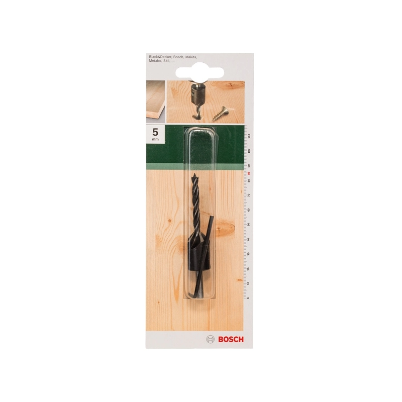 2609255218 BOSCH Burghiu elicoidal pentru lemn cu zencuitor 5x45x85 mm