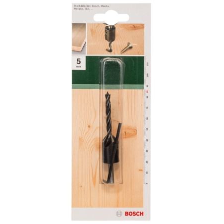 2609255218 BOSCH Burghiu elicoidal pentru lemn cu zencuitor 5x45x85 mm