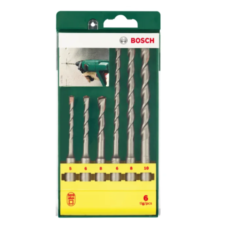 2607019447 BOSCH Set 6 bucati pentru beton, 5 - 10 mm, SDS plus