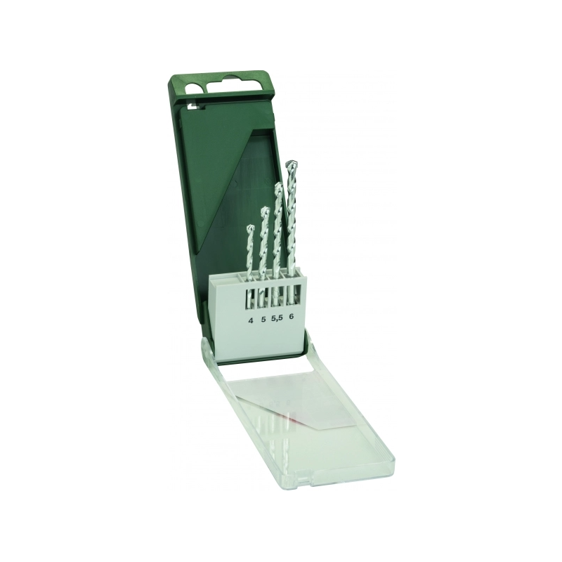 2609255459 BOSCH Set 4 burghie de zidarie, 4-6 mm, tija cilindrica