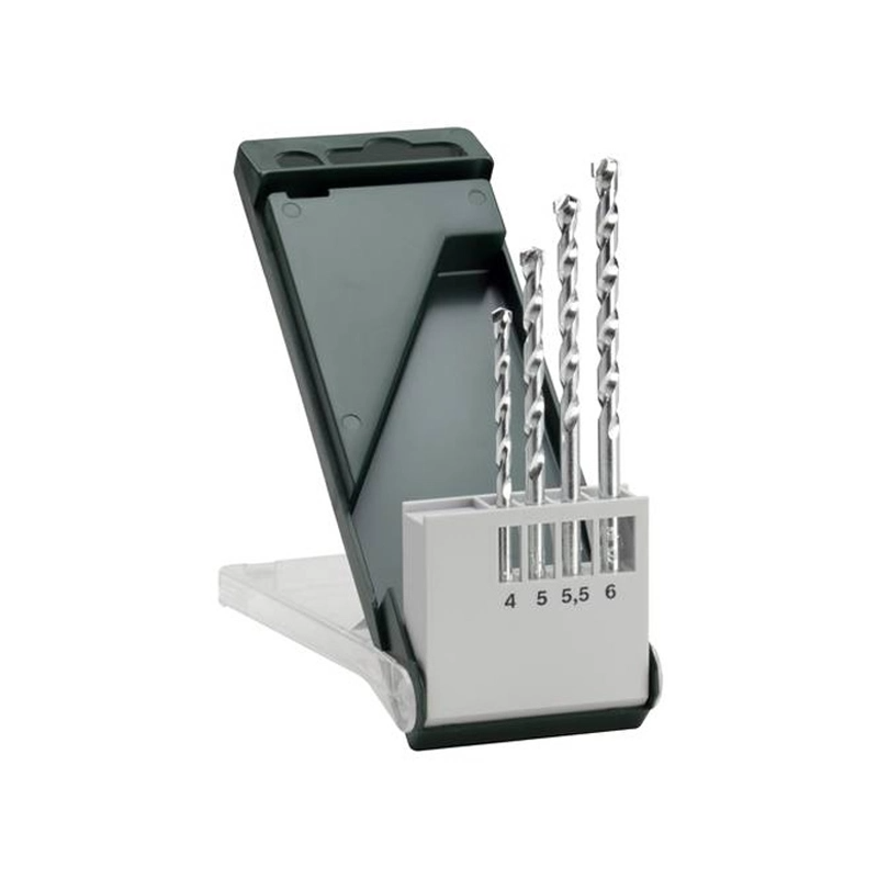 2609255459 BOSCH Set 4 burghie de zidarie, 4-6 mm, tija cilindrica