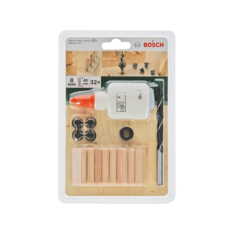 2609255306 BOSCH Set dibluri, 32 bucati, 8x40mm