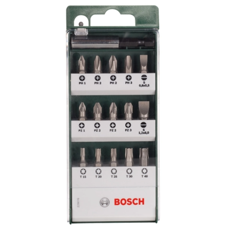 2609255977 BOSCH Set capete de insurubare, mixte, 16 bucati