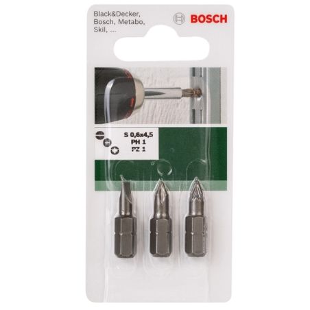 2609255973 BOSCH Set capete de insurubare, mixte, 3 bucati