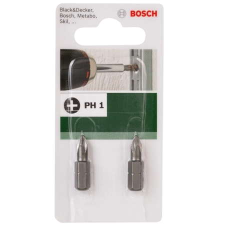 2609255913 BOSCH Set capete de insurubare, profil PH1, 2 bucati