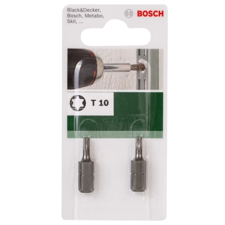 2609255932 BOSCH Set capete de insurubare, profil TX10, 2 bucati