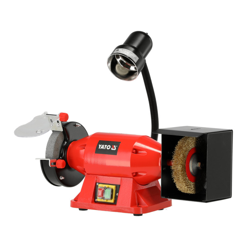 YT-822107 YATO Polizor de banc cu perie 520 W, 150 x 32 mm
