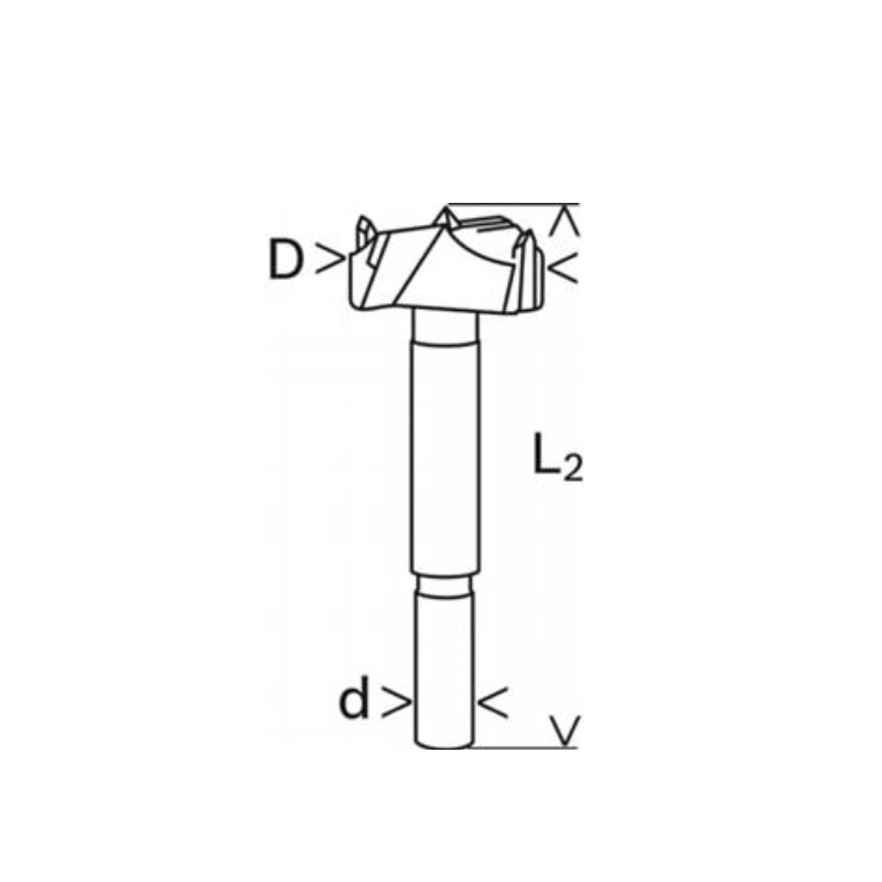 2608901847 BOSCH Freza burghiu balamale pentru PAL melaminat, 18x90 mm