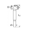 2608901847 BOSCH Freza burghiu balamale pentru PAL melaminat, 18x90 mm