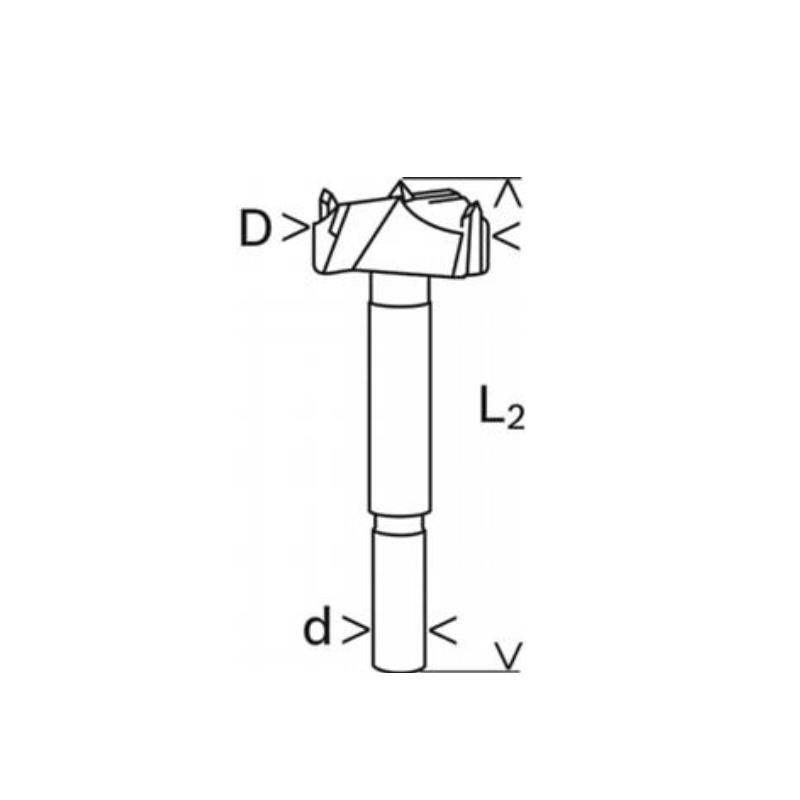 2608901850 BOSCH Freza burghiu balamale pentru PAL melaminat, 24x90 mm