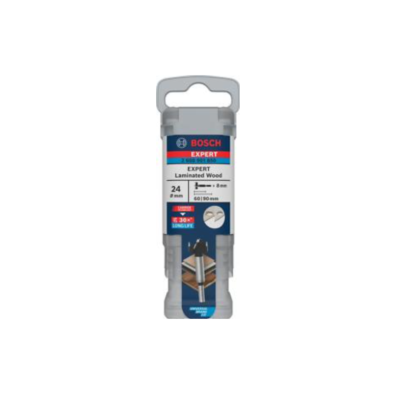 2608901850 BOSCH Freza burghiu balamale pentru PAL melaminat, 24x90 mm