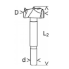 2608901853 BOSCH Freza burghiu balamale pentru PAL melaminat, 28x90 mm