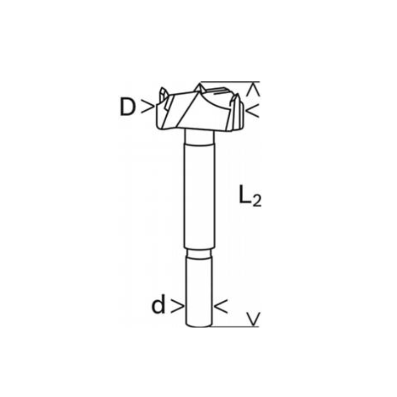 2608901855 BOSCH Freza burghiu balamale pentru PAL melaminat, 32x90 mm
