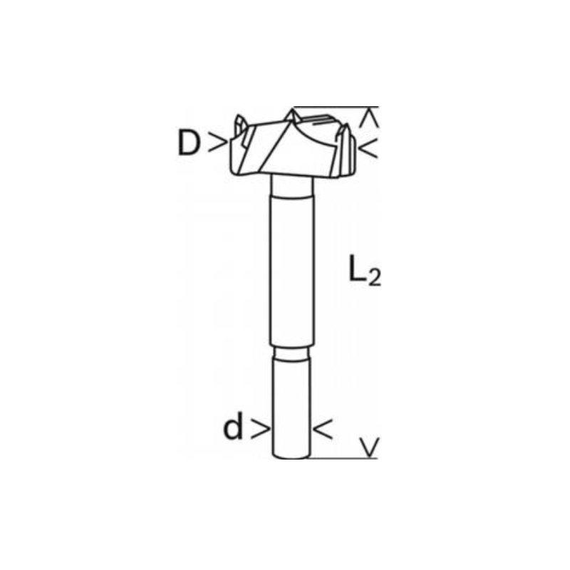 2608901860 BOSCH Freza burghiu balamale pentru PAL melaminat, 40x90 mm