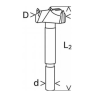 2608901860 BOSCH Freza burghiu balamale pentru PAL melaminat, 40x90 mm