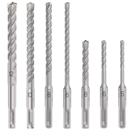 2608707246 BOSCH PRO Set 7 burghie SDS-PLUS, 5/6/8/6/8/10/12 mm