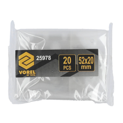 25978 VOREL Set 20 de lame trapezoidale pentru rindea 25977, 52 x 20 mm