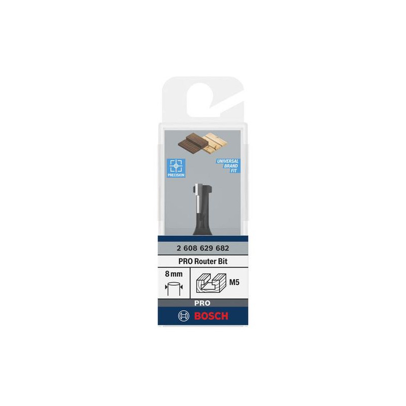 2608629682 BOSCH Freza canale in forma de cheie,5.6x4.5x50mm, tija 8mm