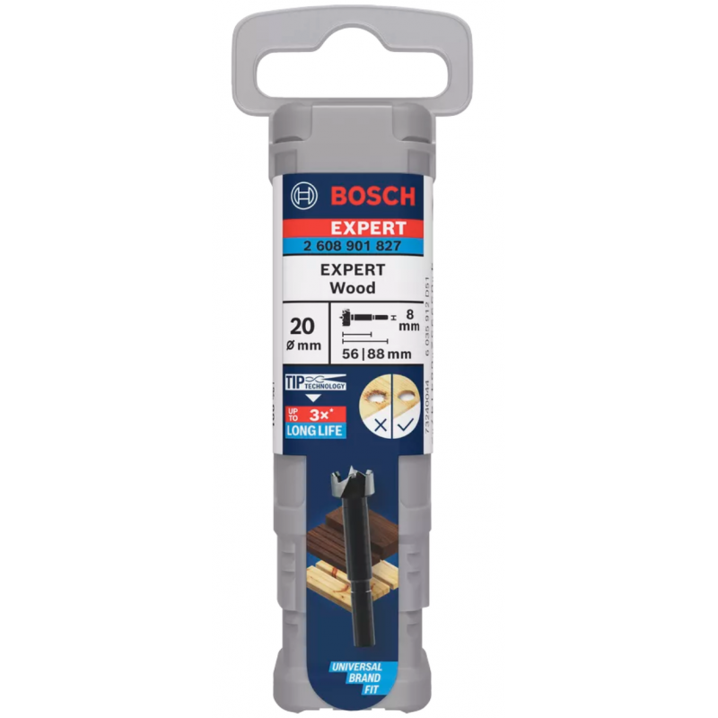 2608901827 BOSCH EXPERT Burghiu balamale 20x56X88mm,tija cilindrica 8mm