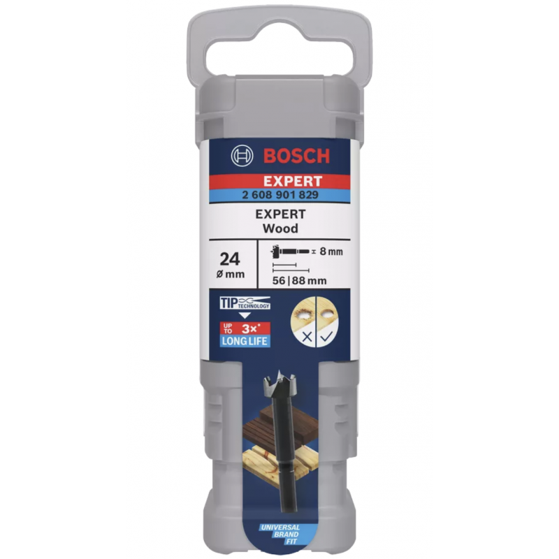 2608901829 BOSCH EXPERT Burghiu balamale 24x56X88mm,tija cilindrica 8mm